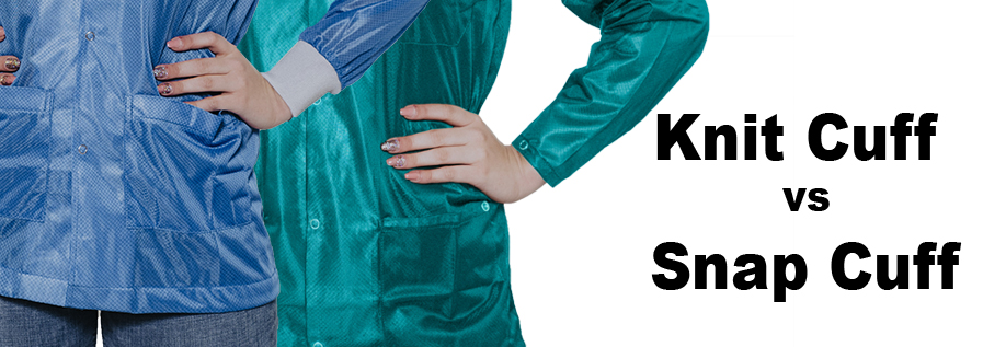 ESD Jacket Knit Cuff vs Snap Cuff